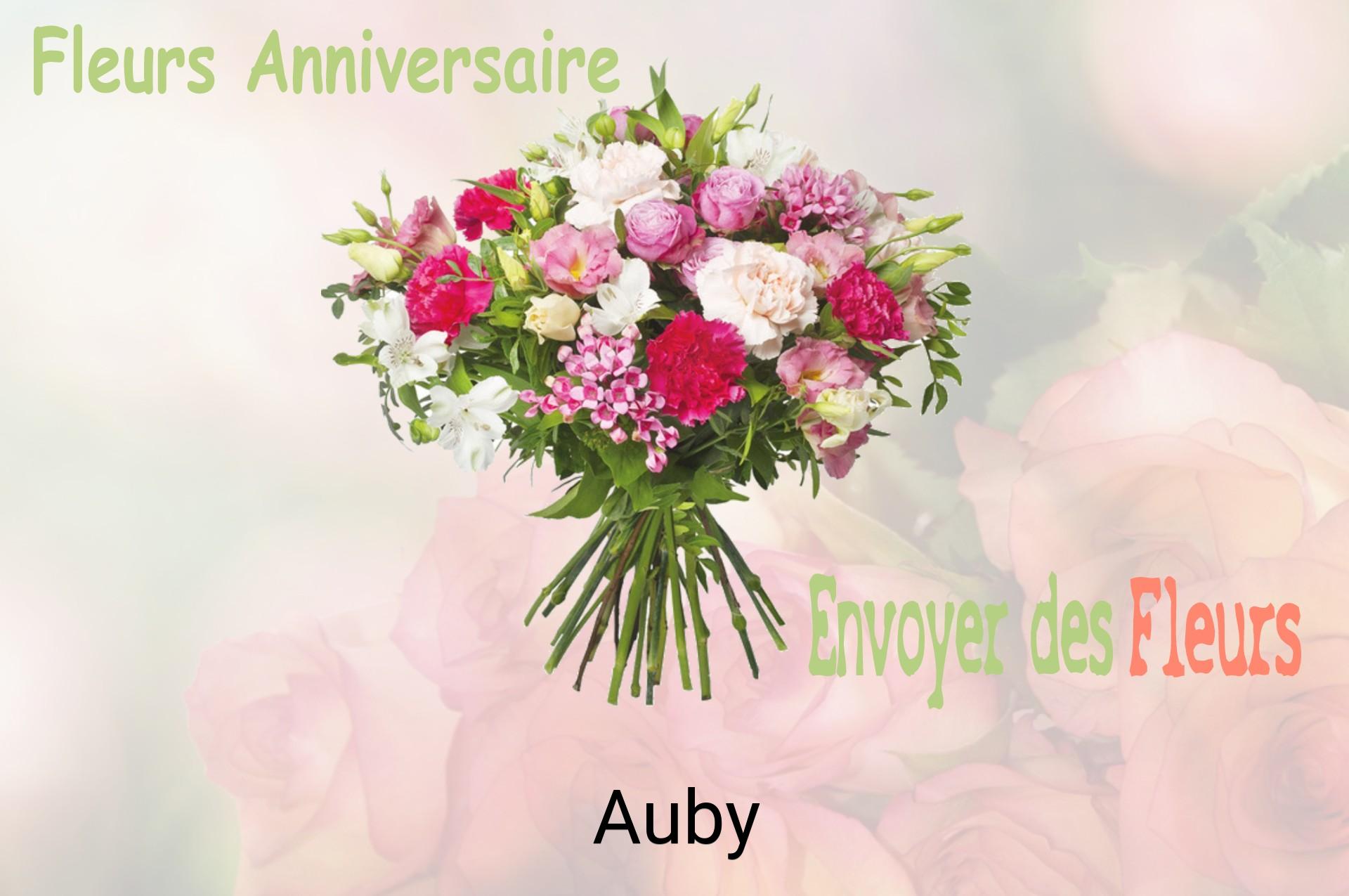 Bouquet de fleurs d’anniversaire livré à Auby